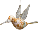 Blown Glass Hummingbird - Golden Petal
