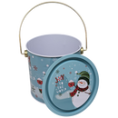 Gift Tin with Handle and Lid - Snowman