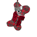 Bone Plaid Stocking  For Pets