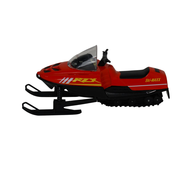 Red Snowmobile for Skilift Village