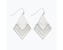 Hinged Silver Filigree Earrings – Matte and  Shiny Finish - Gift Shoppe >> Jewelry >> Earrings - by Periwinkle By Barlow