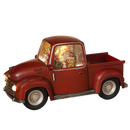 Lighted Spinning Water Globe Truck with Santa Driving