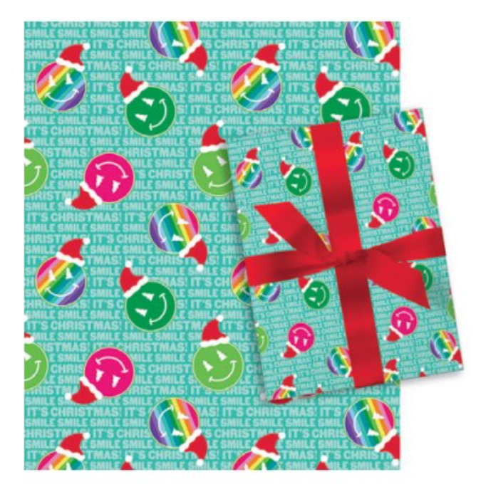 Classic Wrapping Paper - 80 Square Feet - Smiley
