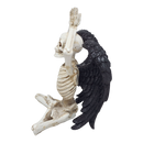 Yoga Skeleton Figurine - Urdhva Hastasana in Sukhasana Pose