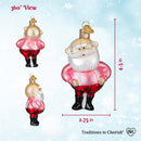 Santa In Suspenders Ornament - Christmas >> Ornaments >> Licensed - by Old World Christmas - view 4