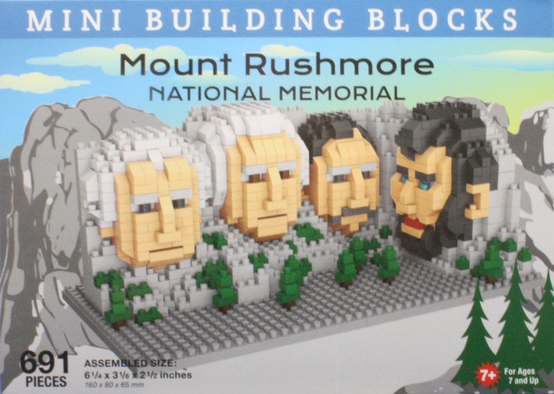 Mini Building Blocks - Mount Rushmore National Memorial - The Country Christmas Loft