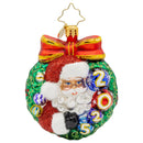 Christopher Radko Little Gem Glass Ornament - Smiling Through 2025 Gem