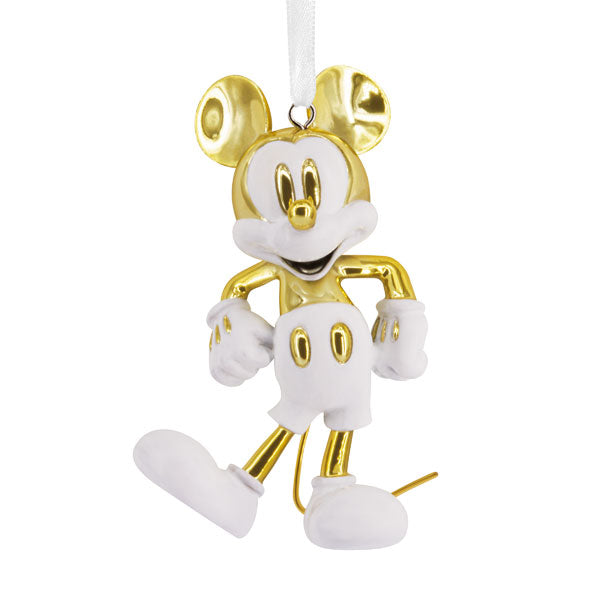 Mickey Mouse White and Gold Hallmark Ornament