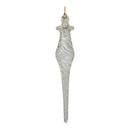 Crystalline Ice Scepter with Gold Crown - Glass Icicle
