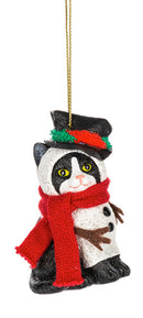 Fleas Navidad Cat Ornament - Tuxedo - Christmas >> Ornaments >> Animals - by Ganz