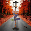 Halloween Street Lamp Sign Post