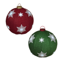 Lighted Collapsible Ball Ornament- 30 Inches in Diameter - Red