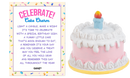 Birthday Cake Charm - Gift Shoppe >> Jewelry >> Charms and Worry Stones - by Ganz