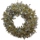 Tinsel Wreath - 12 Inch - Silver and Gold