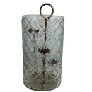 3 Level Glass Gold Candle Holder