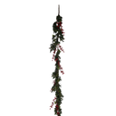 Boxwood Garland with Berries - 5 Feet Long