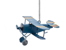 Metal Biplane Ornament -