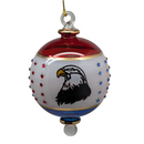 American Eagle with 50 Stars Ball Ornament - Christmas >> Ornaments >> Egyptian Glass - by Egyptian Museum
