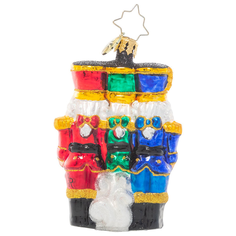Christopher Radko Little Gem Glass Ornament - The Nut-Cracking Pack - The Country Christmas Loft