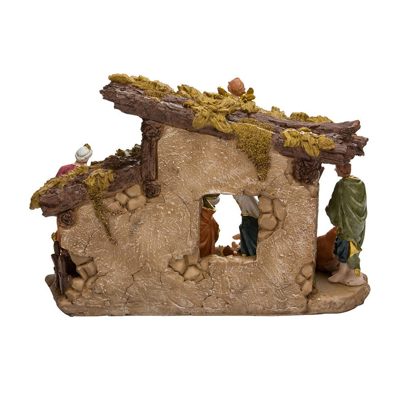 Nativity Set With 11 Figures and Stable