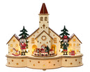 Lighted Wooden Church Scene