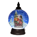 Lighted Spinning Water Globe - Santa in his Sleigh