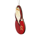 Jolly Santa with Star Ornament