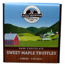Dark Chocolate Sweet Maple Truffles