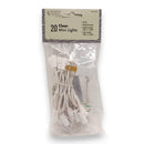 20 Indoor String Lights - Clear Bulb - White Wire - Christmas >> Lighting - by Tremont Floral
