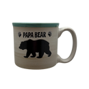 Papa Bear - Drip Glaze Mug - Aqua