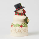 Snowman Garland And Cardinal Figurine