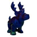 Bruce The Moose - Metallic Rainbow Color