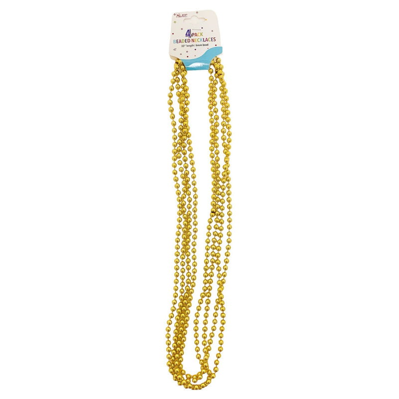 Beaded Necklace - Gold