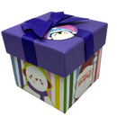 Gift Box Cube for Gift Cards - 3" x 3" - Rainbow Icons