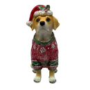 Holiday Yellow Lab Figurine