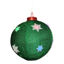 23.5"D B/O Lighted Collapsible Holiday Ball Ornament - Green