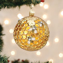 Bee Blessed Round Glass Ornament