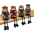 Nutcracker Shelf Sitter with Dangling Leg -