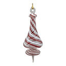 Peppermint Striped Cone Glass Ornament - Egyptian Glass - by Egyptian Museum - view 4