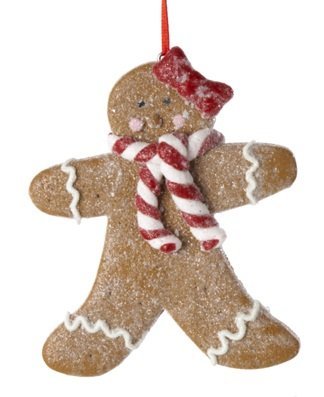 Claydough Gingerbread Ornaments - Girl