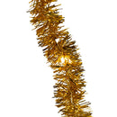 100-Light Gold Iridescent Tinsel With Warm White Superbright LED Cascade Light