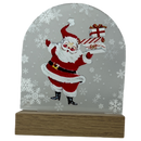 LED Santa Acrylic Shelf Sitter