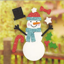 Paper Images Snowman Peel-and-Stick Window Cling – Build Your Own Jolly Friend