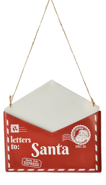 Letter to Santa Metal Ornament - The Country Christmas Loft