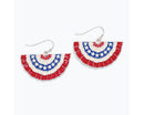 Olivia’s Enameled Patriotic Bunting Earrings - Gift Shoppe >> Jewelry >> Earrings - by Periwinkle By Barlow