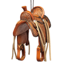 Western Saddle Ornament - Classic