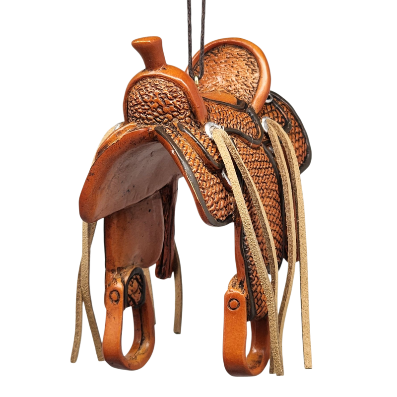 Western Saddle Ornament - Classic