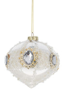 Elegant Vintage Jewel Glass Ornament - - Christmas >> Ornaments >> Glass - by Midwest - view 3
