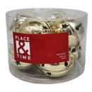 Jingle Bells (8 pack) - 50mm - Gold