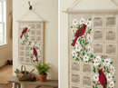 2027 Linen Calendar Towel - Dogwood and Cardinal - Calendars - by Kay Dee Design - view 2
